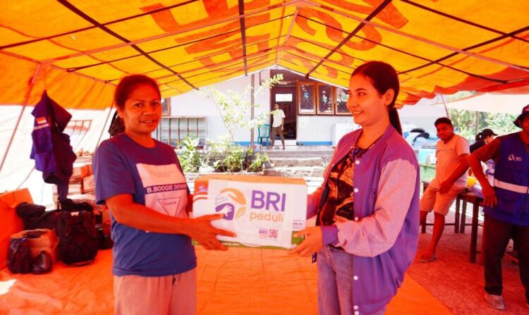 Gerak Cepat BRI Salurkan Bantuan Kepada Korban Terdampak Erupsi Gunung Lewatobi