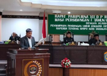 Rapat Paripurna, Fraksi Sampaikan Pandangan Umum Raperda RPJPD Tarakan 2025-2030