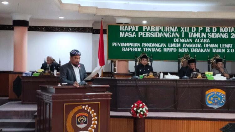 Rapat Paripurna, Fraksi Sampaikan Pandangan Umum Raperda RPJPD Tarakan 2025-2030