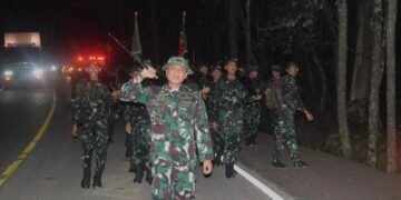 Prajurit 613 RJA  Berprestasi, Sukses  Bawa Pulang Juara Dua Lomba Pleton Beranting Yudha Wastu Pramuka Jaya Kodam VI Mulawarman