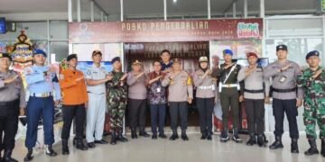 Kapolda Kaltara Sambangi Pos Pengamanan Tarakan di Momen Nataru