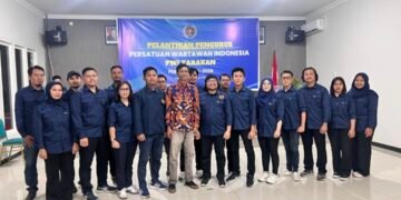 Pengurus PWI Tarakan Sukses Dilantik, Andi Muhammad Rizal Periode Kedua Jadi Ketua