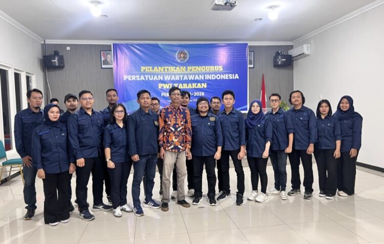 Pengurus PWI Tarakan Sukses Dilantik, Andi Muhammad Rizal Periode Kedua Jadi Ketua