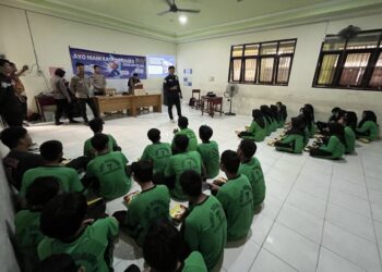 Sasar Pelajar SMP di Tanjung Selor, Polda Kaltara Gelar Sosialisasi Kehumasan