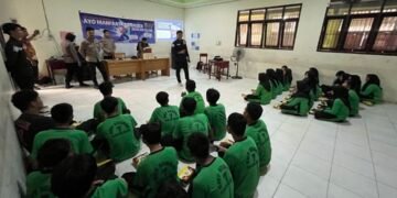 Sasar Pelajar SMP di Tanjung Selor, Polda Kaltara Gelar Sosialisasi Kehumasan