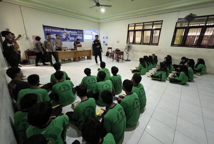 Sasar Pelajar SMP di Tanjung Selor, Polda Kaltara Gelar Sosialisasi Kehumasan