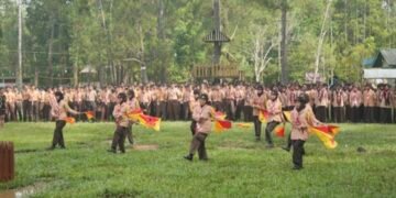 Usung Tema Generasi Cerdas Berkarakter Mandiri,  Pangkalan Kepramukaan SMAN 2 Gelar Perkemahan
