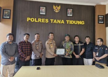 Polres Tana Tidung Terima Penghargaan dari KPU Tana Tidung