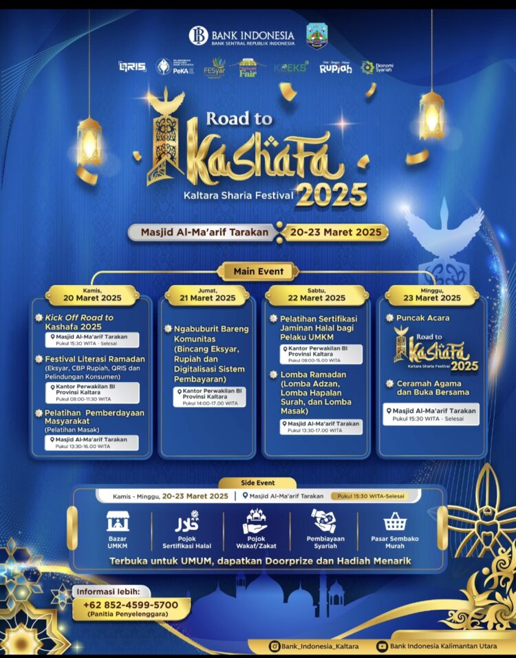 Dimulai Hari Ini, KPwBI Kaltara Gelar Road to Kaltara Sharia Festival 2025