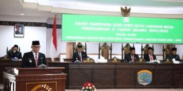 Usai Sertijab, Wali Kota Tarakan Sampaikan Pidato di Rapat Paripurna DPRD, 20 Program Unggulan Disusun Jadi RPJMD
