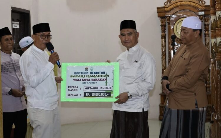 Wali Kota Tarakan Laksanakan Safari Ramadhan di Masjid Miftahul Jannah
