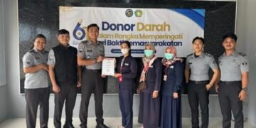 Kerja Sama PMI Tarakan, Lapas Gelar Donor Darah Peringati Hari Bhakti Pemasyarakatan 