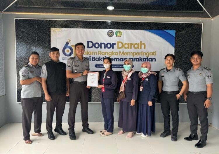 Kerja Sama PMI Tarakan, Lapas Gelar Donor Darah Peringati Hari Bhakti Pemasyarakatan 