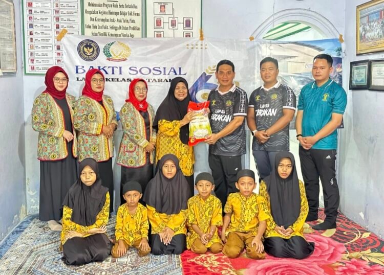 Rangkaian Peringatan HBP ke-61, Lapas Tarakan Serahkan Paket Bansos ke Yayasan Panti Asuhan