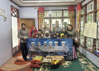 Jumat Sebar Menyasar Panti Asuhan Berkah Ar-Rahim, Wujud Kehadiran Polri di Tengah Masyarakat