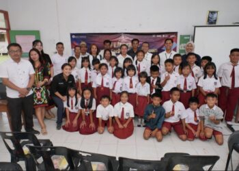 BI Literasi Masuk ke SDN 004 Krayan Barat, Kenalkan Perpustakaan Digital