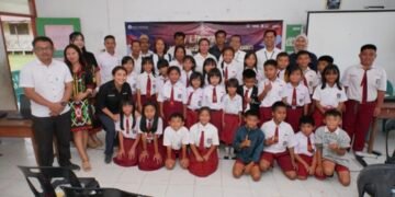 BI Literasi Masuk ke SDN 004 Krayan Barat, Kenalkan Perpustakaan Digital