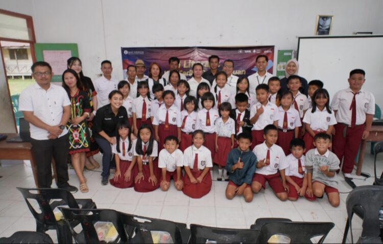 BI Literasi Masuk ke SDN 004 Krayan Barat, Kenalkan Perpustakaan Digital