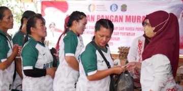 Rangkaian Rupiah Berdaulat, Gerakan Pangan Murah Sasar Warga Krayan Barat, 400 Kg Bahan Pangan Ludes Terjual