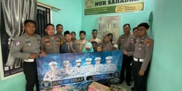 Jumat Sebar Kembali Dilaksanakan Satlantas Polres Tarakan, Kali Ini Sasar Panti Asuhan Nur Sahadah