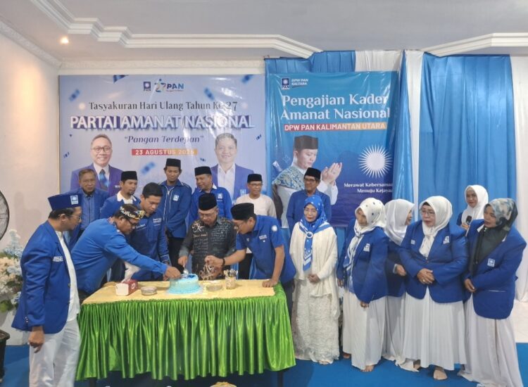 HUT ke-27 Partai Amanat Nasional, DPW Kaltara Gelar Tasyakuran, Luncurkan Program  PEKA dan Simbolis Bagi Sembako