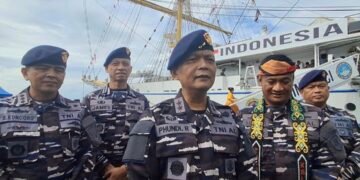 KRI Bima Suci Bawa Taruna Taruni Akademi TNI Angkatan Laut, Mulai Besok Open Ship di Dermaga Mamburungan