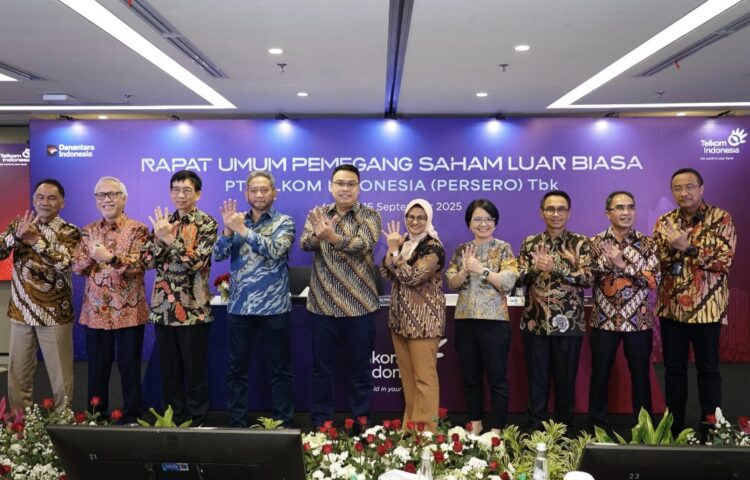 Rapat Umum Pemegang Saham Luar Biasa Telkom 2025 Tetapkan Perubahan Pengurus Perseroan