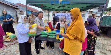 10 Ton Beras Dijual di Gerakan Pasar Murah, Warga Borong Banyak, Akui Sangat Terbantu