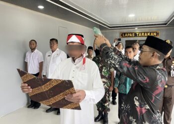 Napiter Lapas Tarakan Ikrar Setia Kepada NKRI, Komitmen Pegang Teguh Pancasila dan UUD 1945