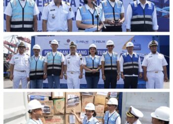 PELNI Berangkatkan 15 Kontainer Barang Bantuan untuk Korban Banjir Sumatera dengan KM Kelud