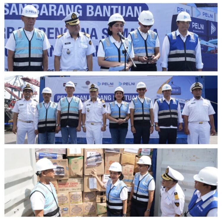 PELNI Berangkatkan 15 Kontainer Barang Bantuan untuk Korban Banjir Sumatera dengan KM Kelud