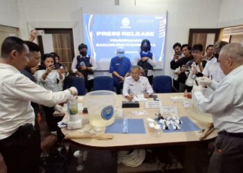 555 Butir Pil Ekstasi dan 707,37 Gram Sabu Dimusnahkan BNNP Kaltara