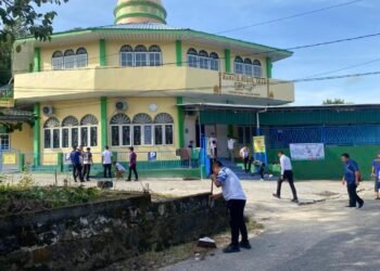 Sambut Ramadan 1447 Hijriah, Lapas Tarakan Turun Bersih-Bersih Masjid di Karang Balik