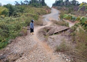 8 Titik Longsor Putus Akses Salimbatu–Klubir, BPBD Bulungan Gerak Cepat Lakukan Penanganan