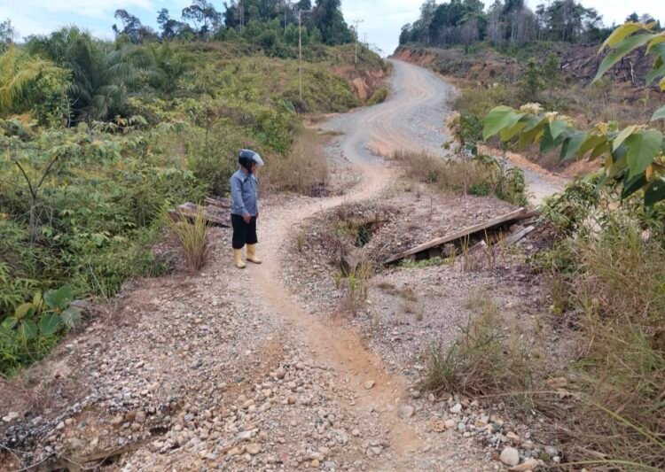 8 Titik Longsor Putus Akses Salimbatu–Klubir, BPBD Bulungan Gerak Cepat Lakukan Penanganan