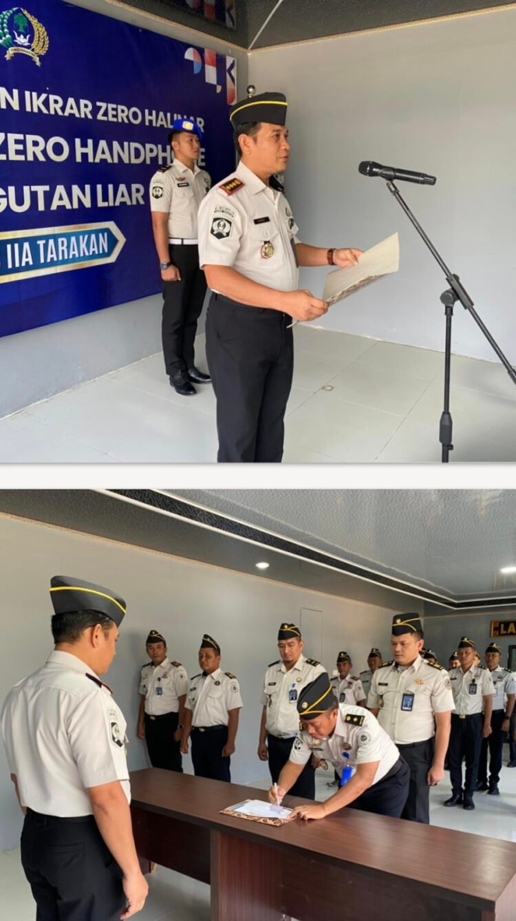 Ikrar Bebas HP dan Narkoba, Lapas Tarakan Tegaskan Komitmen Zero Halinar