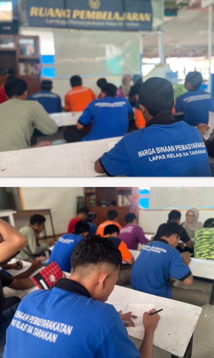 Puluhan WBP Lapas Tarakan Ikuti Pendidikan Kesetaraan, Dorong Bekal Hidup dan Tekan Residivisme