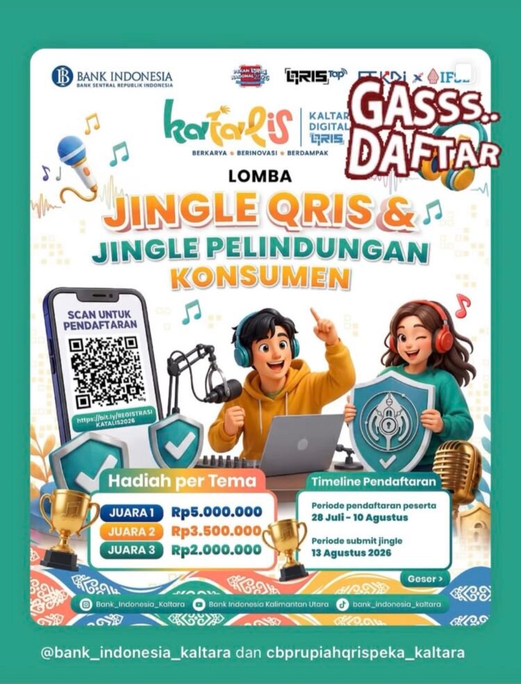 BI Kaltara Siapkan KATALIS pada Pekan QRIS Nasional 2026, Ada Lomba Band, Jingle QRIS hingga Edukasi Keamanan Transaksi Digital