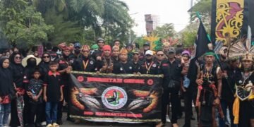 Aksi Demo Diwarnai Dugaan Penghinaan Pancasila, Ormas Jubah Hitam Gepak Laporkan Oknum Mahasiswa ke Polres Tarakan