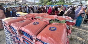 NasDem Kaltara Bagikan 1.100 Sak Beras Premium, Saan Mustopa Serahkan Langsung ke Warga Tarakan