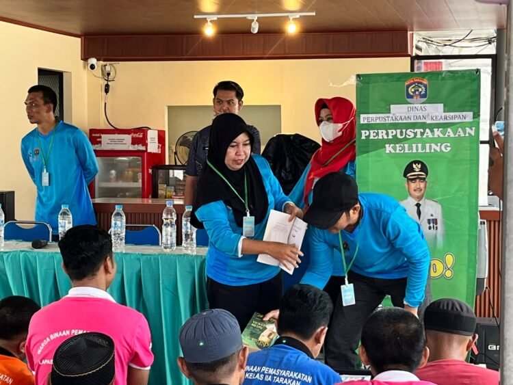 Perpustakaan Keliling Kerjasama Lapas dengan Dinas Perpustakaan Kota Tarakan, Tingkatkan Literasi Narapidana dan Anak Binaan